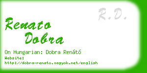 renato dobra business card