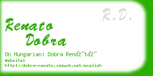 renato dobra business card